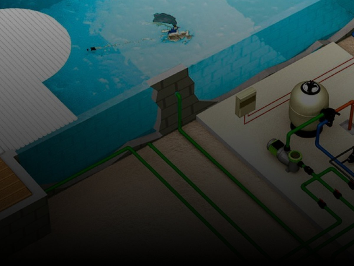 Elementos esenciales para una instalacion hidraulica para una piscina