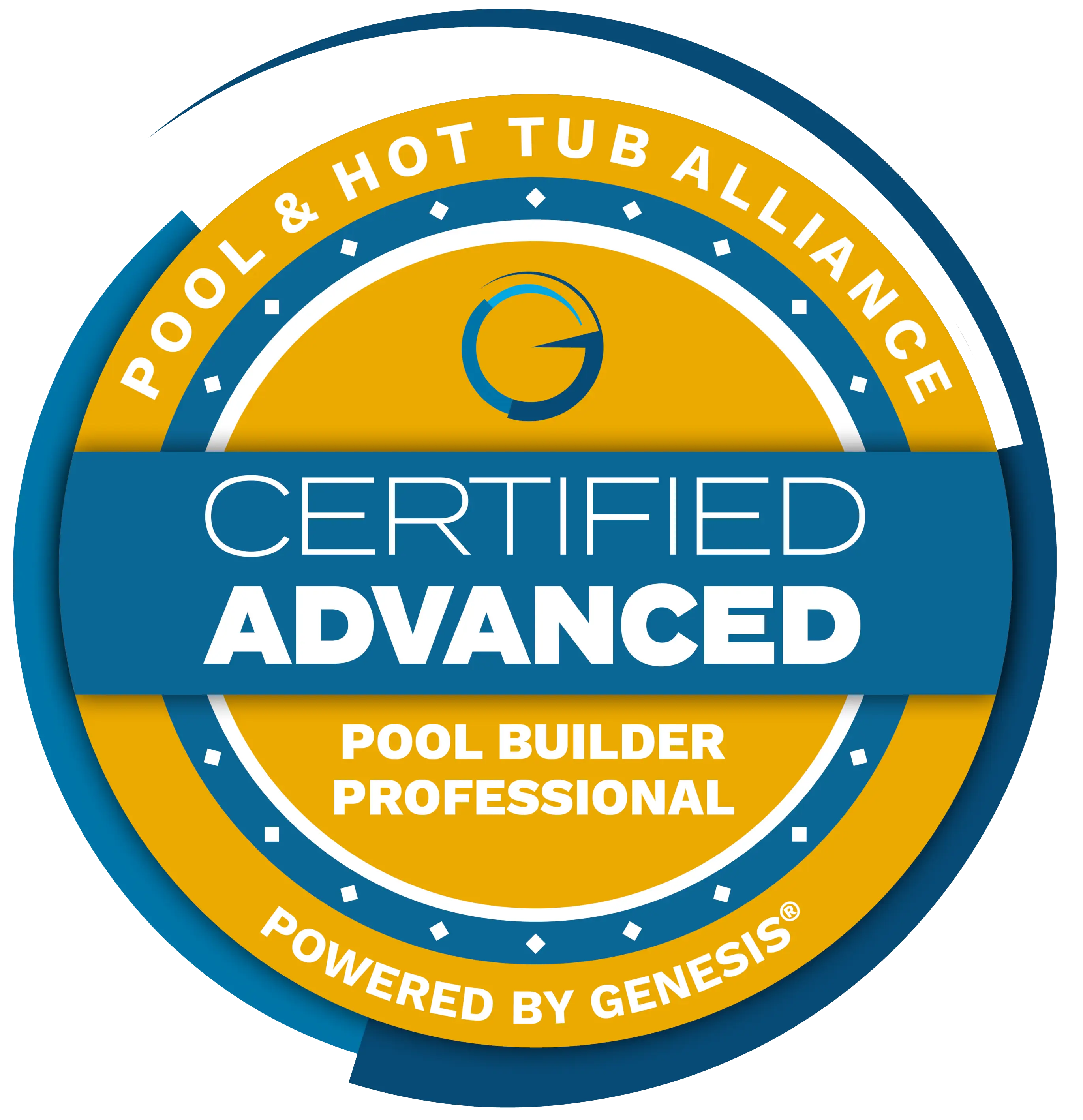 Certified Advanced Pool Builder Professional Pool and Hot Tub Alliance powered by Genesis